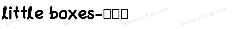 little boxes字体转换
